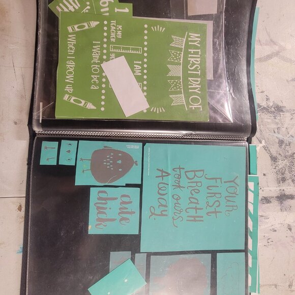 Bundle 2 ~ Reusable Silk Screen Stencils ~ 18 x 15 Binder ~ Adventure, Kids - Picture 8 of 16